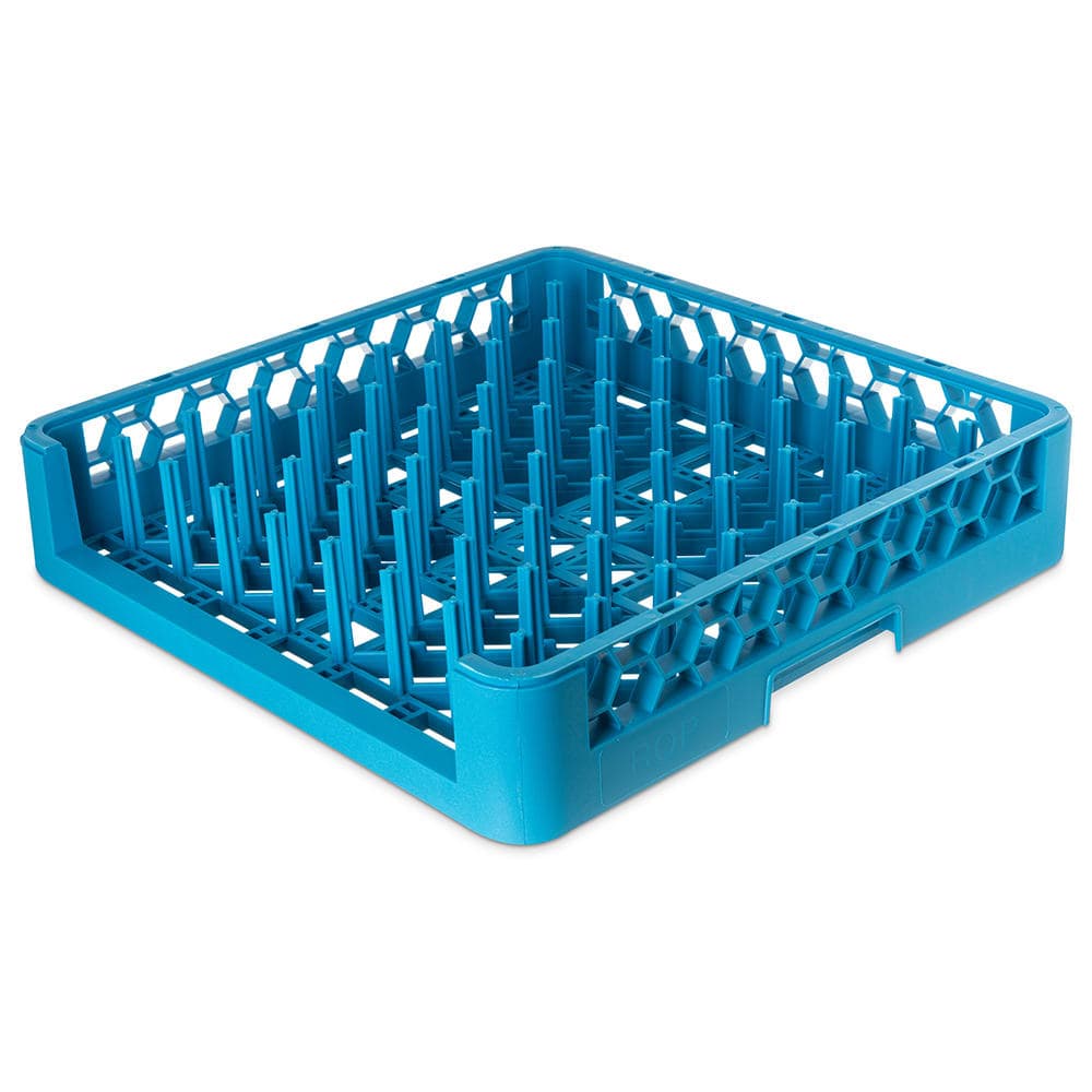Carlisle Full-Size Dishwasher Plate/Tray Peg Rack - Open-End, Blue (ROP14)