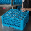 Carlisle OptiClean™ NeWave™ Glass Rack w/ (20) Compartments - (3) Extenders, Blue (RW20-214) thumbnail 6