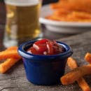 Carlisle 1 1/2 oz Melamine Ramekin, Cobalt Blue (S27560) thumbnail 5