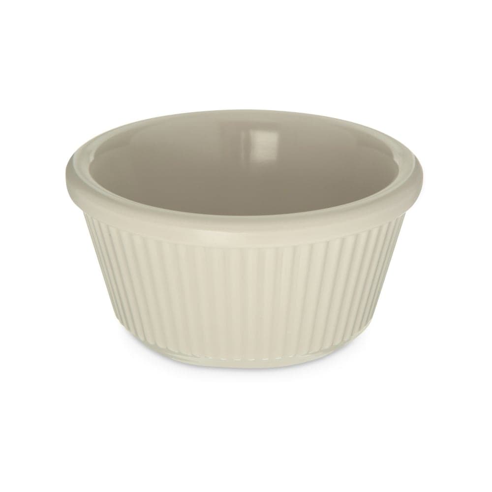 Carlisle 3-oz Fluted Ramekin - (12/Pk) Melamine, Bone (S282-842)