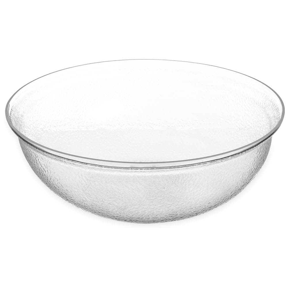 Carlisle 18" Round Salad Bowl w/ 15 qt Capacity, Acrylic, Clear (SB7807)
