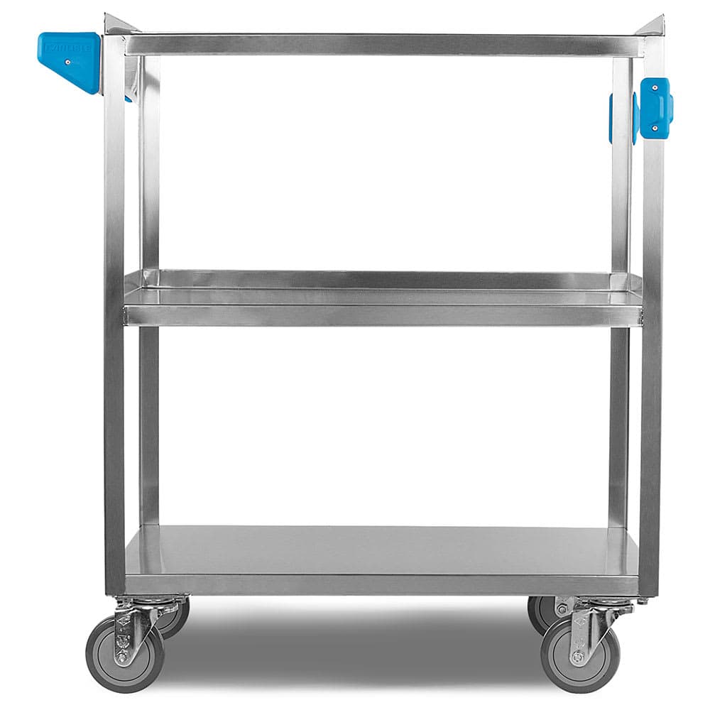Carlisle 3 Level Stainless Utility Cart w/ 500 lb Capacity, Flat Ledges (UC5031827)