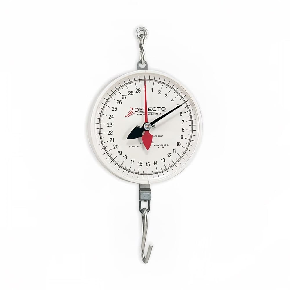 Detecto MCS-40F Hanging Fish & Vegetable Scale w/ 8" Dial, 40 lb.