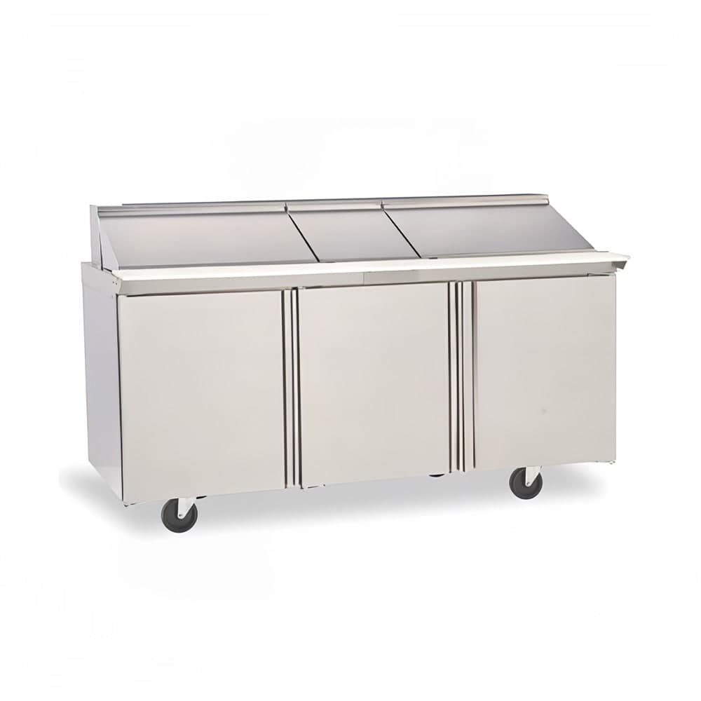 Delfield 4472NP-18 72" Sandwich/Salad Prep Table w/ Refrigerated Base, 115v