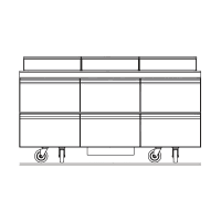 Delfield 4472NP-18 72" Sandwich/Salad Prep Table w/ Refrigerated Base, 115v thumbnail 4