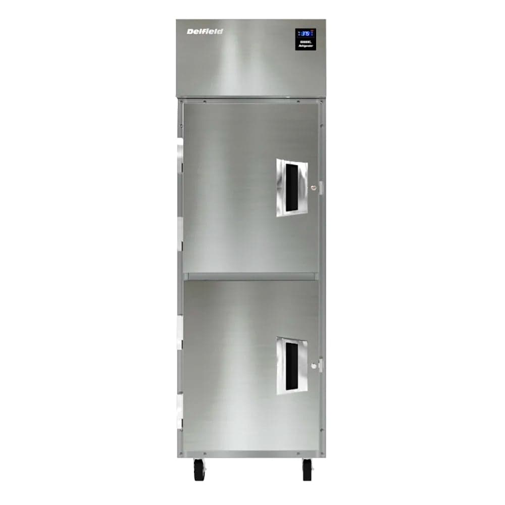 Delfield 6025XL-SH 25 1/2" One Section Reach In Refrigerator, (2) Right Hinge Solid Door