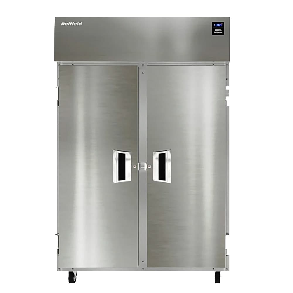 Delfield 6051XL-S 51" Two Section Reach In Refrigerator, (2) left/Right Hinge Solid Door, 115v