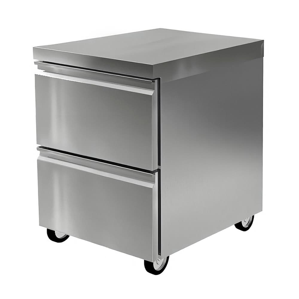 Delfield D4424NP 24"W Undercounter Refrigerator w/ (1) Section & (2) Drawers, 115v