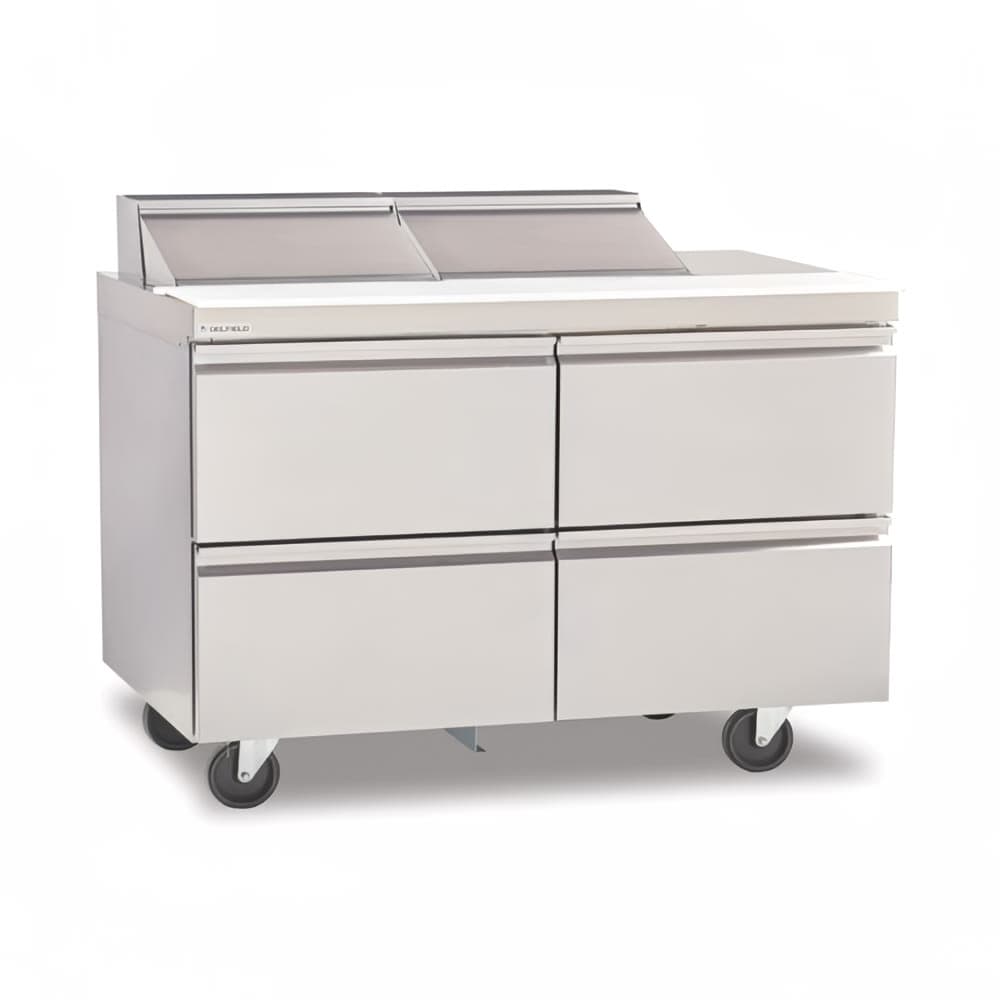 Delfield D4448NP-18M 48" Mega Top Sandwich/Salad Prep Table w/ Refrigerated Base, 115v