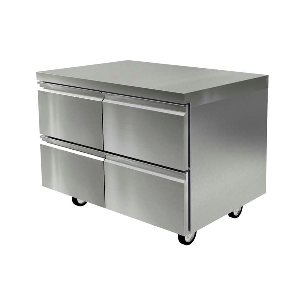 Delfield D4460NP 60"W Undercounter Refrigerator w/ (2) Sections & (4) Drawers, 115v