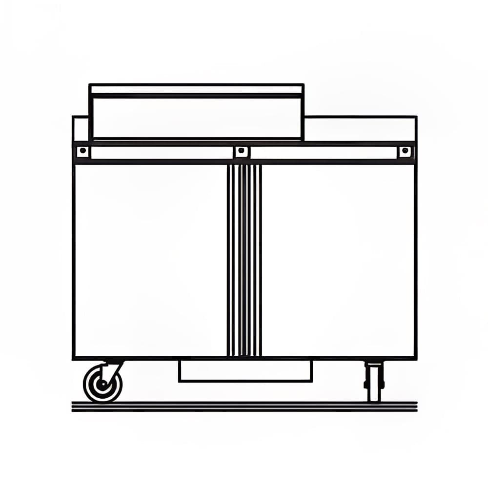 Delfield ST4448NP-12M 48" Mega Top Sandwich/Salad Prep Table w/ Refrigerated Base, 115v
