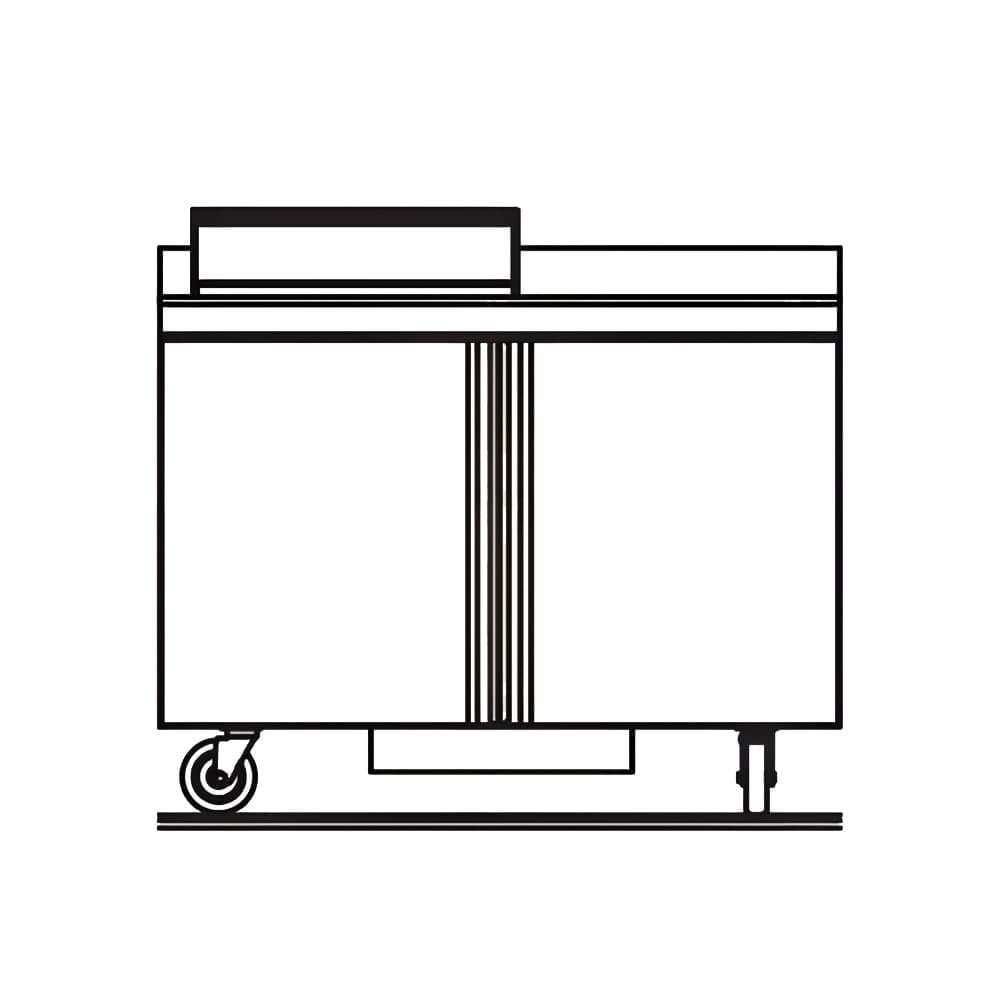 Delfield ST4448NP-6 48" Sandwich/Salad Prep Table w/ Refrigerated Base, 115v