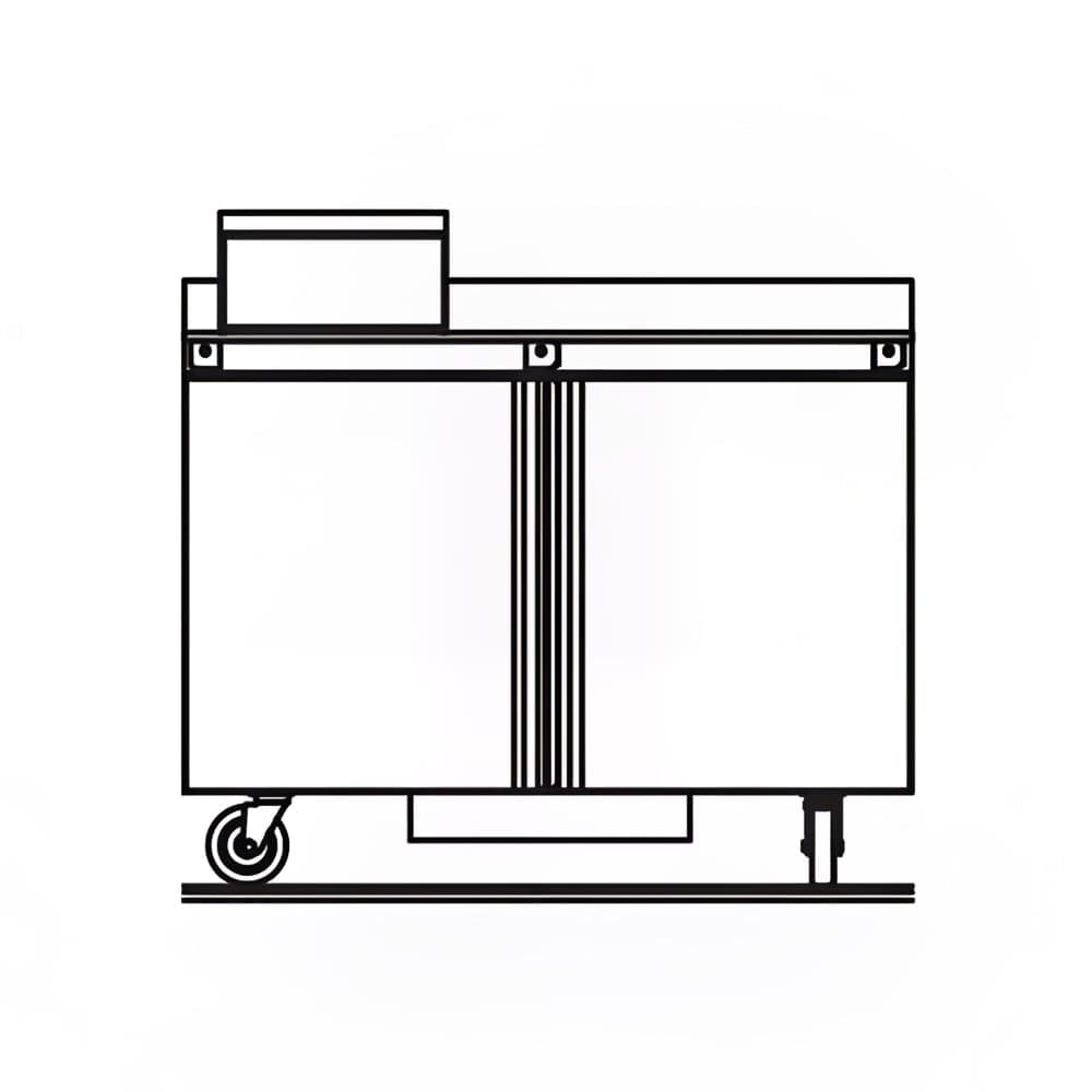 Delfield ST4448NP-6M 48" Mega Top Sandwich/Salad Prep Table w/ Refrigerated Base, 115v