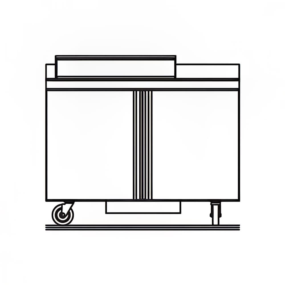Delfield ST4448NP-8 48" Sandwich/Salad Prep Table w/ Refrigerated Base, 115v