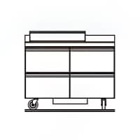 Delfield ST4448NP-8 48" Sandwich/Salad Prep Table w/ Refrigerated Base, 115v thumbnail 4