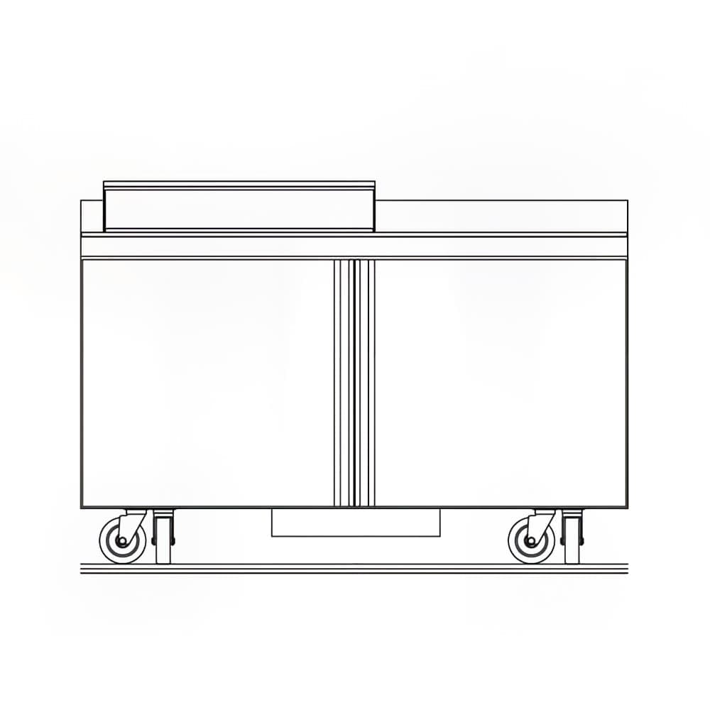 Delfield ST4460NP-8 60" Sandwich/Salad Prep Table w/ Refrigerated Base, 115v
