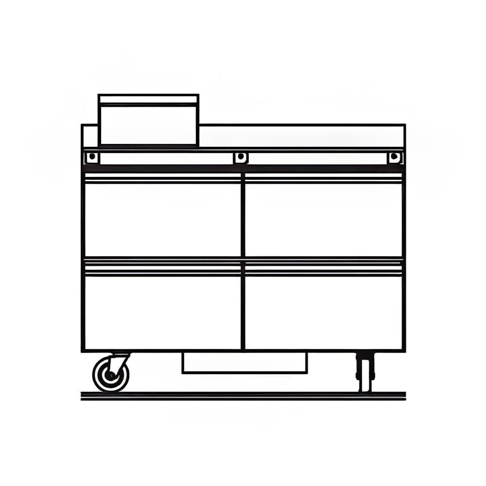 Delfield STD4448NP-6M 48" Mega Top Sandwich/Salad Prep Table w/ Refrigerated Base, 115v