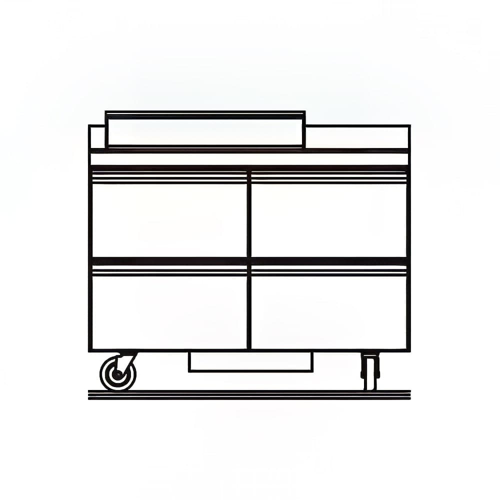 Delfield STD4448NP-8 48" Sandwich/Salad Prep Table w/ Refrigerated Base, 115v