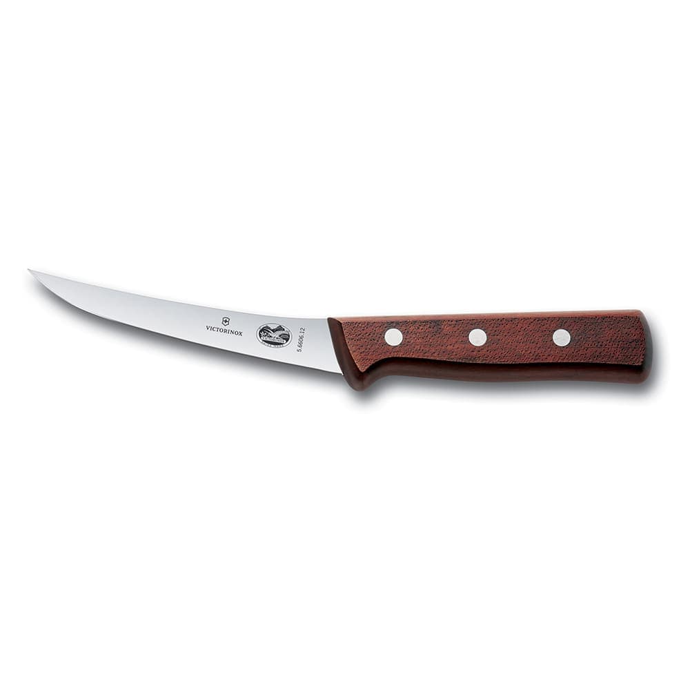 Victorinox 5.6606.12 Curved Semi-Stiff Boning Knife w/ 5" Blade, Rosewood Handle