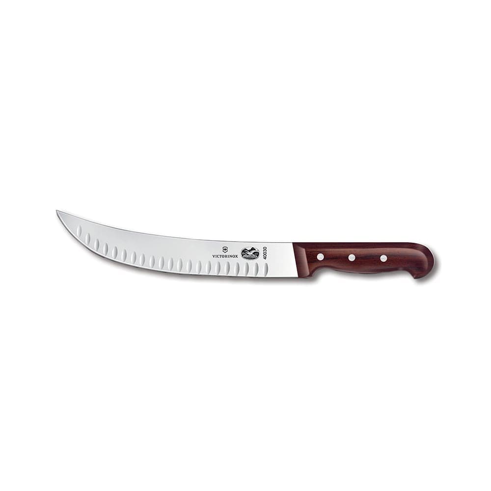 Victorinox 5.7320.25 Granton Edge Cimeter Knife w/ 10" Blade, Rosewood Handle