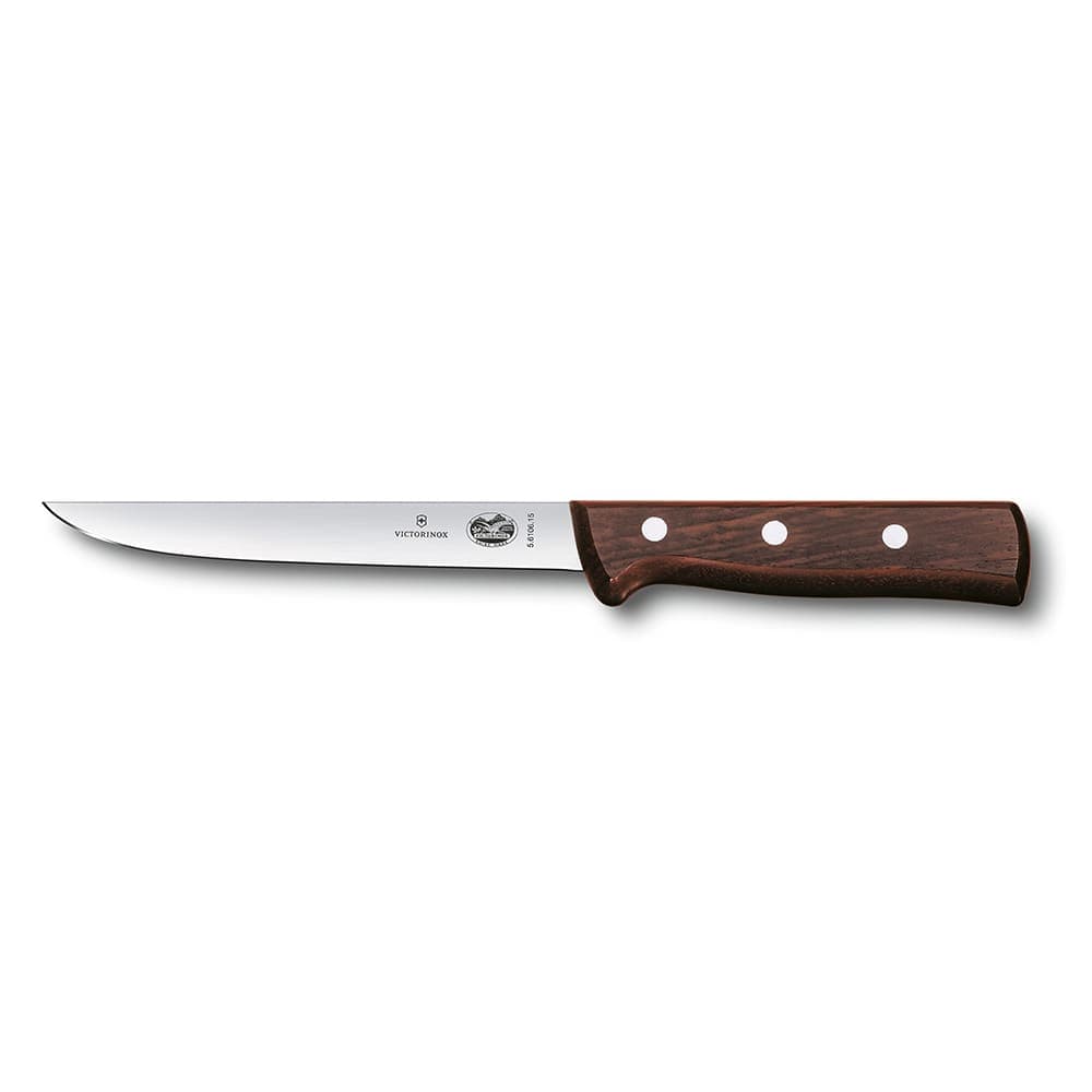 Victorinox 5.6106.15 Stiff Boning Knife w/ 6" Blade, Rosewood Handle