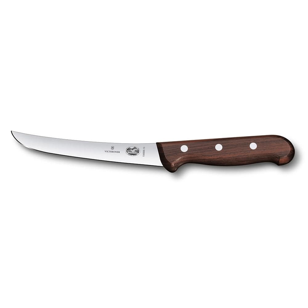 Victorinox 5.6500.15 Curved Semi-Stiff Boning Knife w/ 6" Blade, Rosewood Handle