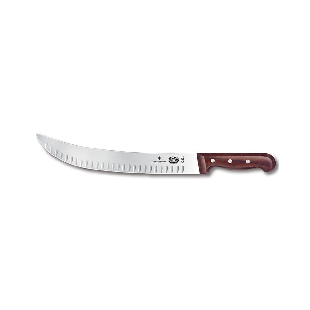 Victorinox 5.7320.31 Granton Edge Cimeter Knife w/ 12" Blade, Wood Handle