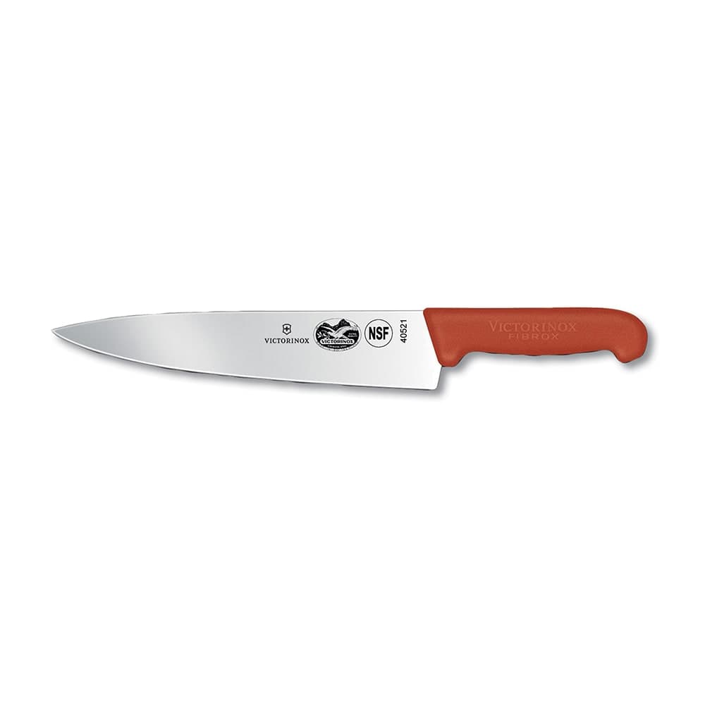 Victorinox 5.2001.25 Chef's Knife w/ 10" Blade, Red Fibrox® Pro Handle