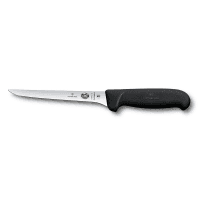 Victorinox 5.6413.15 Straight Narrow Boning Knife w/ 6" Flexible Blade, High Carbon Steel, Black Handle thumbnail 7