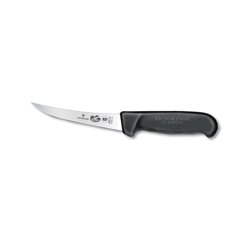 Victorinox 5.6603.12 Semi-Stiff Boning Knife w/ 5" Blade, Black Fibrox® Pro Handle