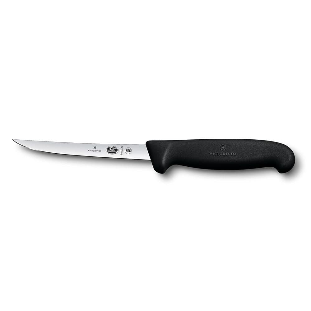 Victorinox 5.6203.12 Semi-Flexible Boning Knife w/ 5" Blade, Black Fibrox® Pro Handle