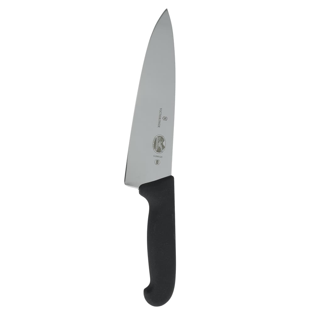 Victorinox 5.2063.20 Chef's Knife w/ 8" Blade, Black Fibrox® Pro Handle