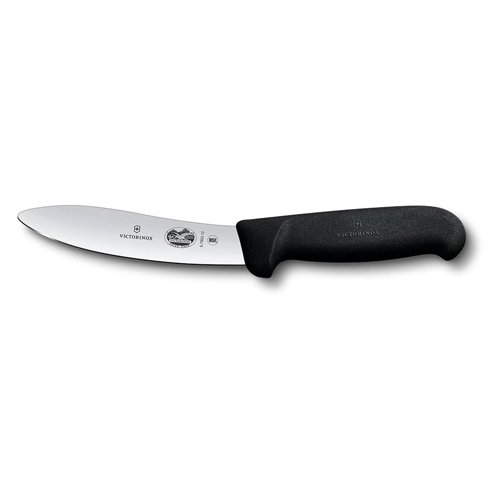 Victorinox 5.7903.12 Skinning Knife w/ 5" Blade, Black Fibrox® Pro Handle