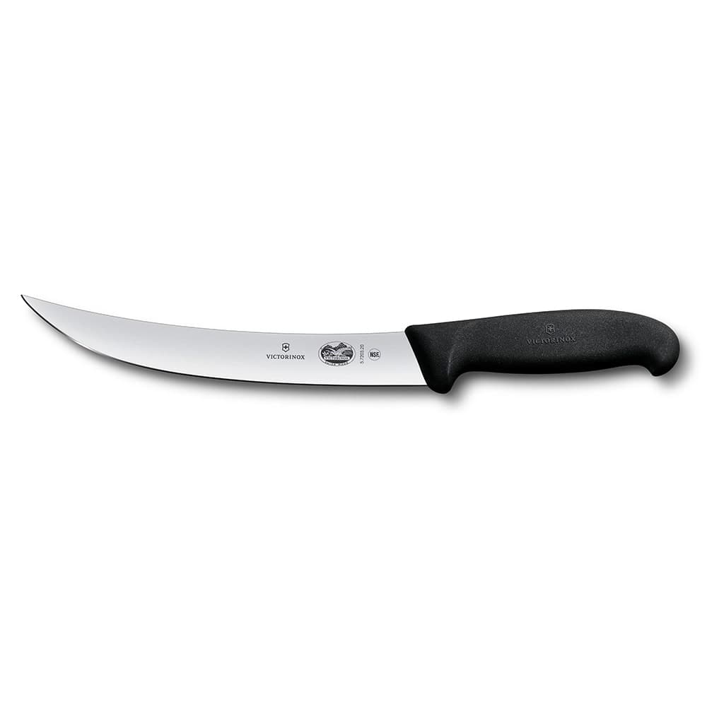 Victorinox 5.7203.20 Curved Breaking Knife w/ 8" Blade, Black Handle
