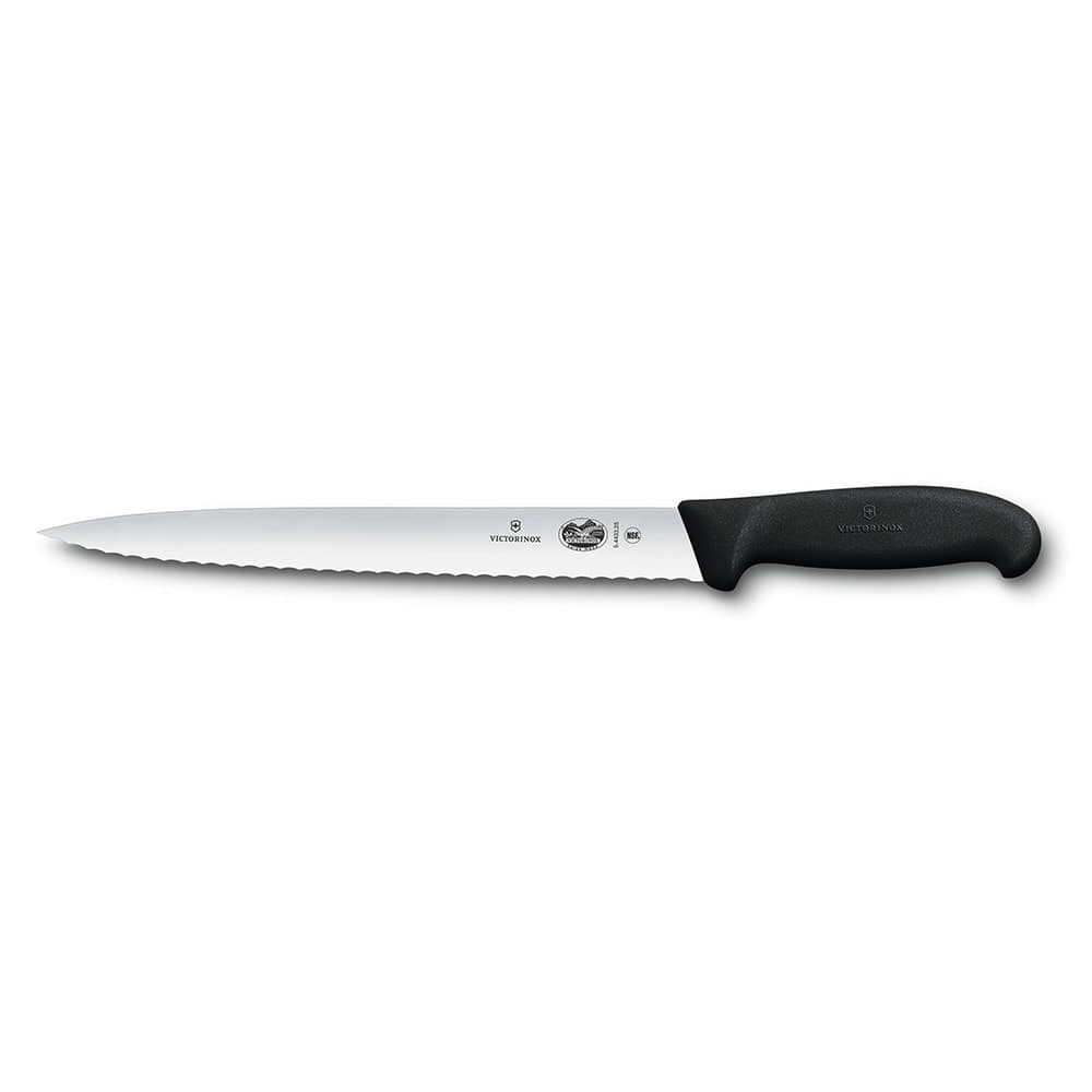Victorinox 5.4433.25 Semi-Flexible Slicer Knife w/ 10" Blade, Black Fibrox® Pro Handle