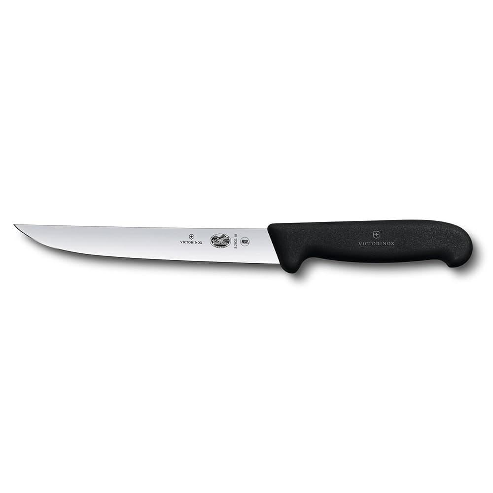 Victorinox 5.2803.18 Semi-Flexible Fillet Knife w/ 7" Blade, Black Fibrox® Pro Handle