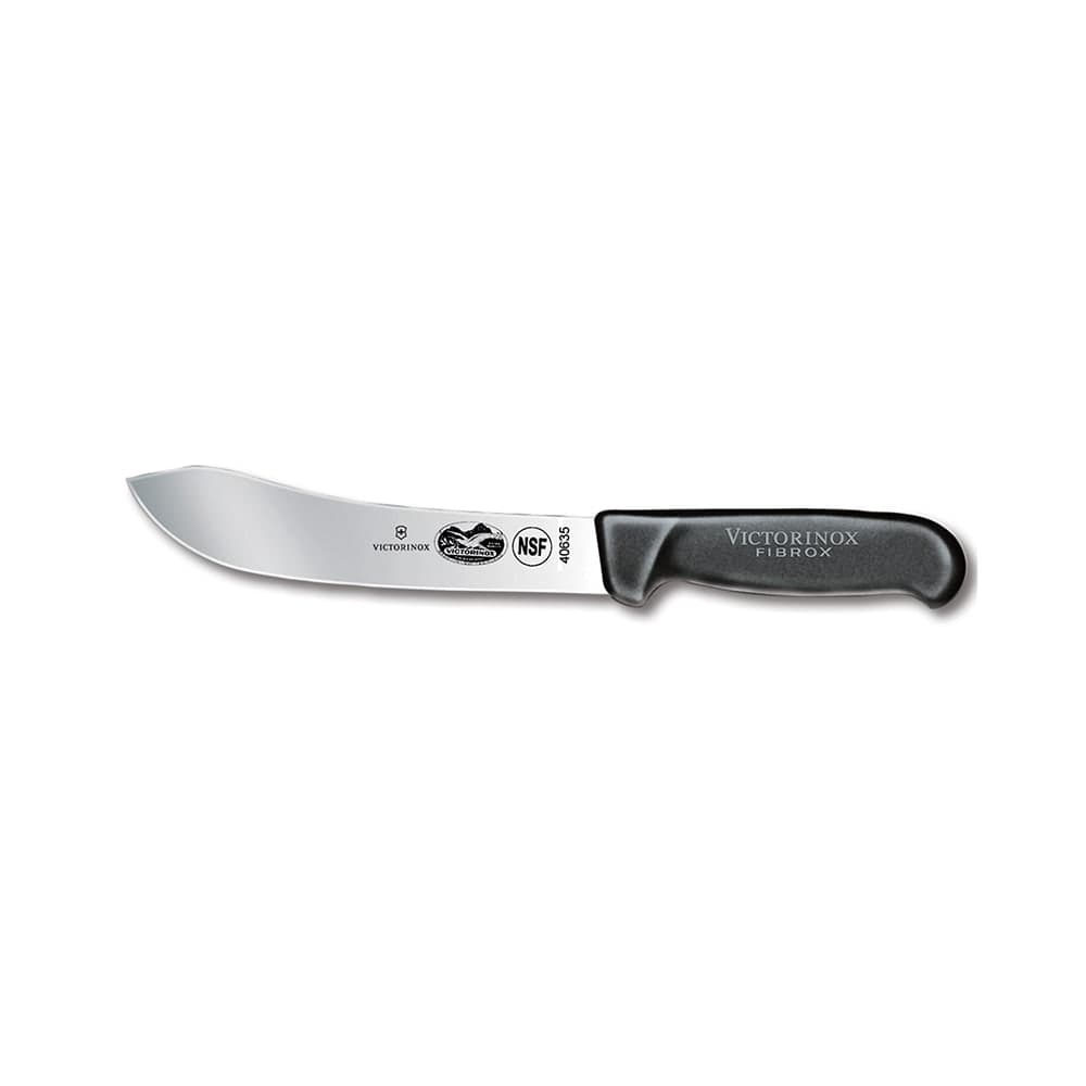 Victorinox 5.7403.18 Curved Butcher Knife w/ 7" Blade, Black Fibrox® Pro Handle