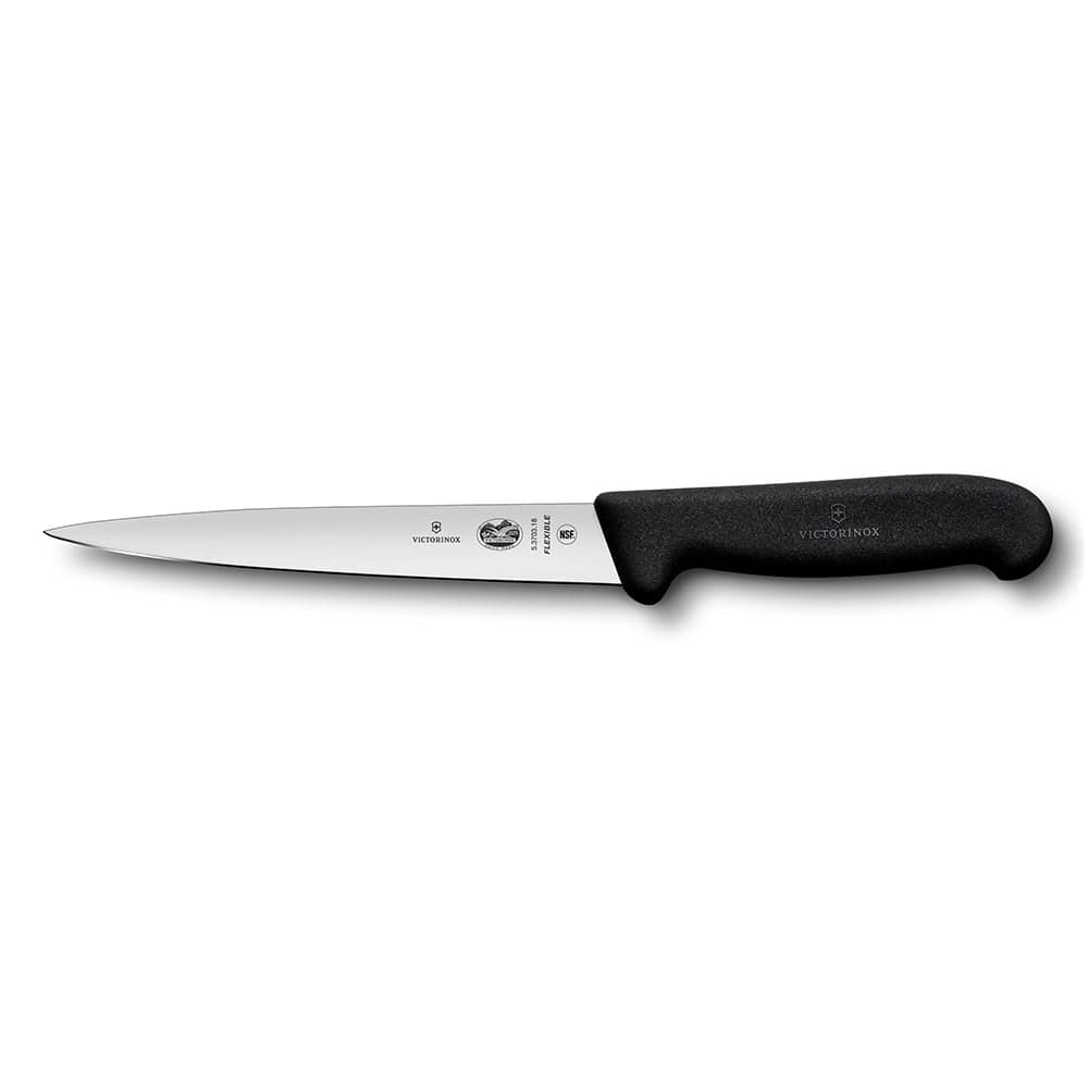 Victorinox 5.3703.18 Stiff Fillet Knife w/ 7" Blade, Black Fibrox® Pro Handle