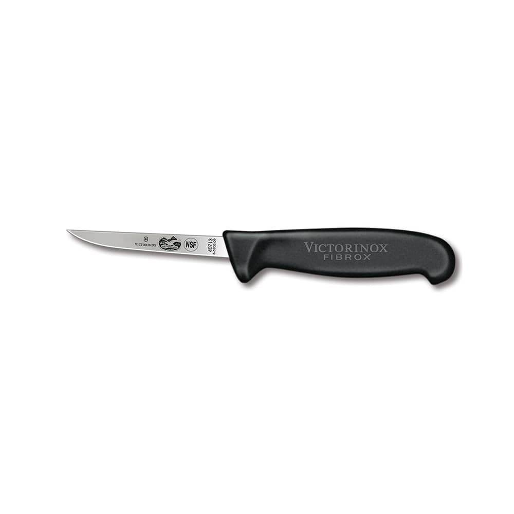 Victorinox 5.6203.09 Chicken/Poultry Knife w/ 3 3/4" Blade, Black Fibrox® Pro Handle