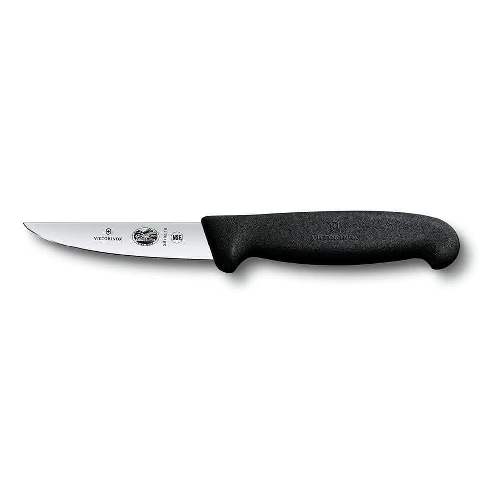 Victorinox 5.5103.10 Rabbit Knife w/ 4" Blade, Black Fibrox® Pro Handle