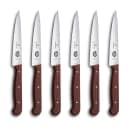 Victorinox 5.2030.12-X4 6 Piece Steak Knife Set w/ Serrated Spear Tips, Rosewood Handles thumbnail 2