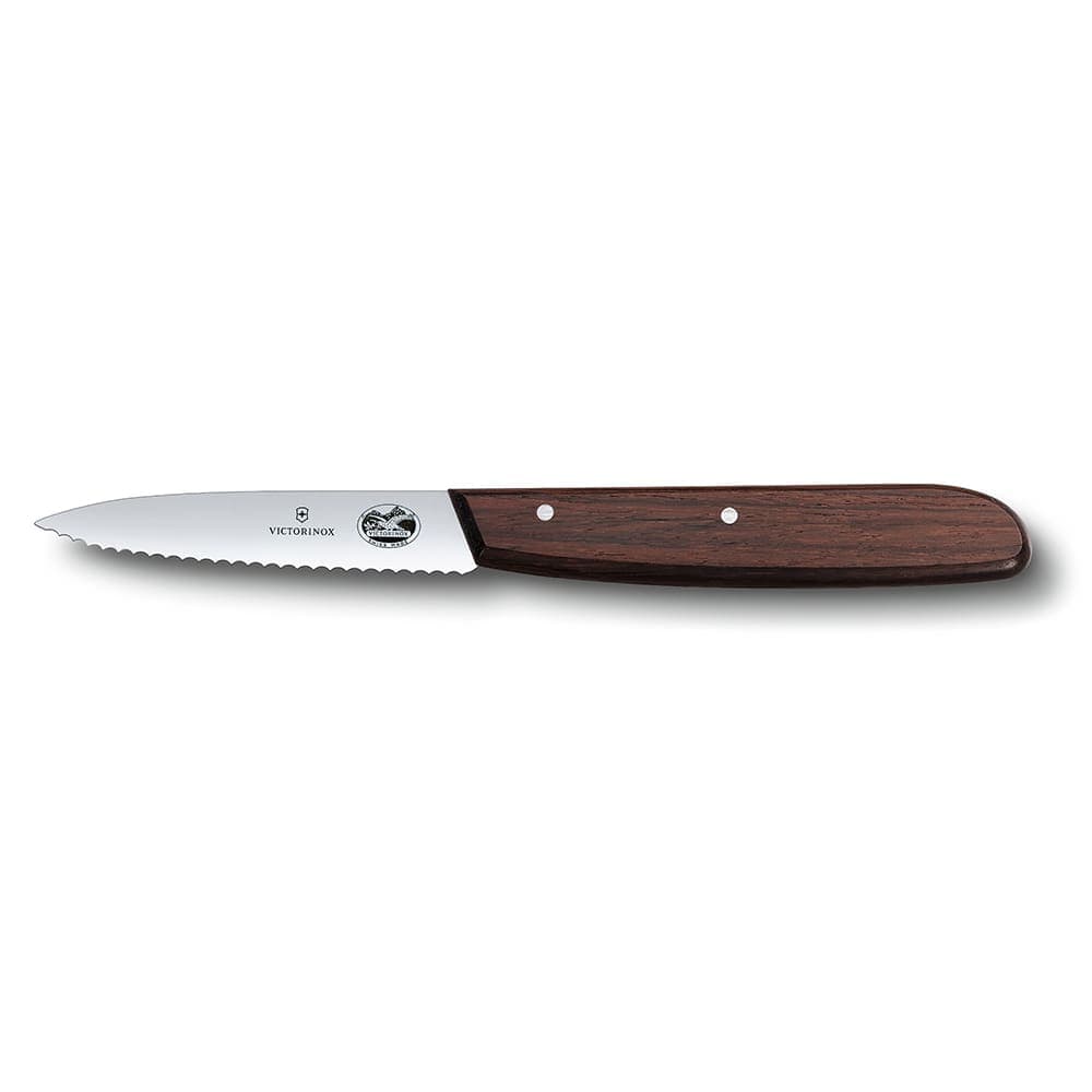 Victorinox 5.3030-X1 Wavy Paring Knife w/ 3 1/4" Blade, Rosewood Handle