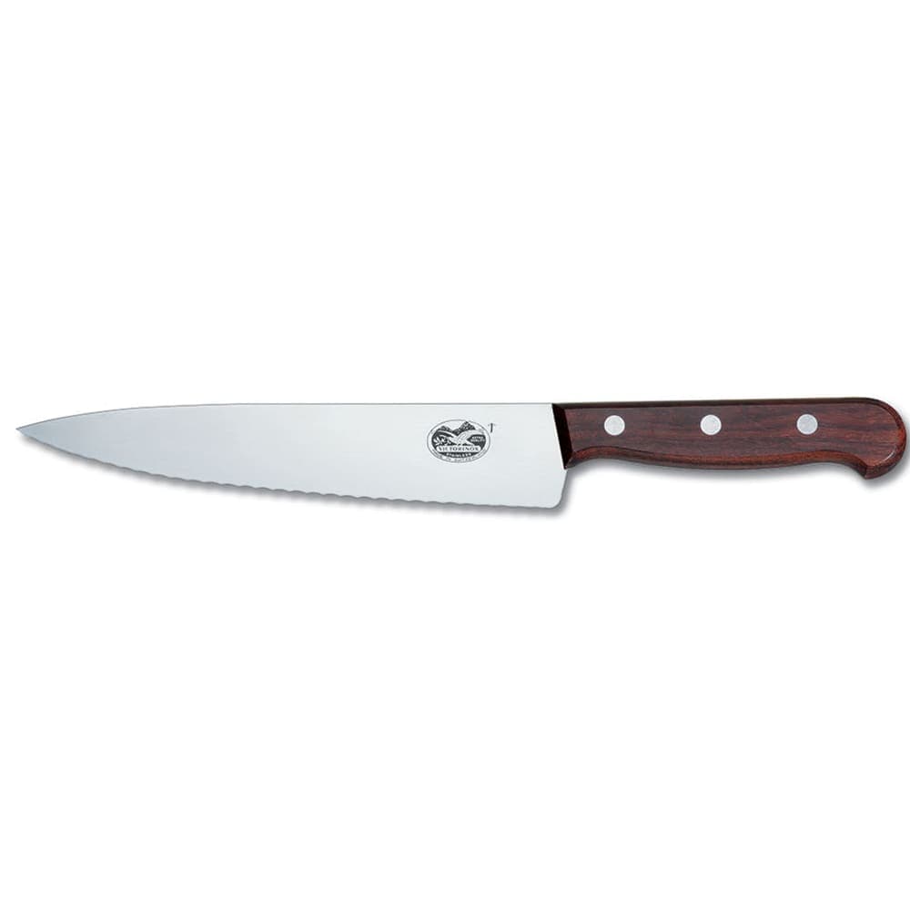 Victorinox 5.2030.19-X1 Wavy Chef's Knife w/ 7 1/2" Blade, Wood Handle