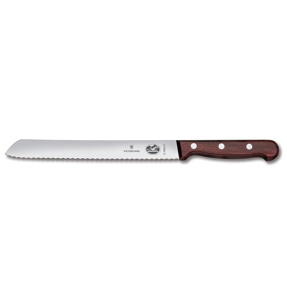 Victorinox 5.1630.21-X4 Serrated Bread Knife w/ 8" Blade, Rosewood Handle
