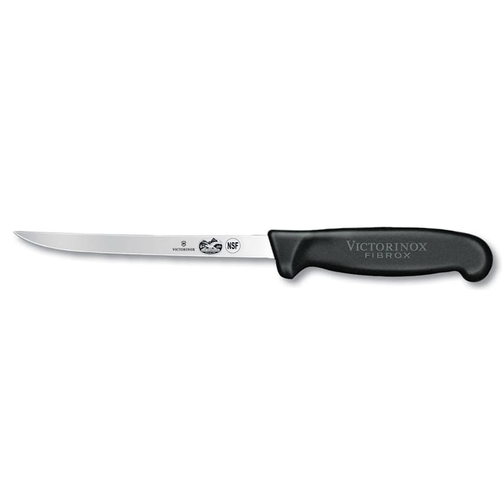 Victorinox 5.6203.15-X1 Semi-Flexible Boning Knife w/ 6" Blade, Black Fibrox® Nylon Handle