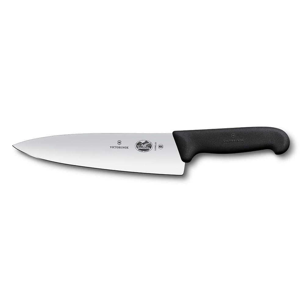 Victorinox 5.2063.20B Chef's Knife w/ 8" Blade, Black Fibrox® Nylon Handle