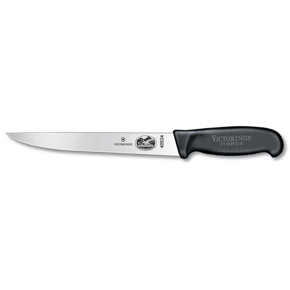 Victorinox 5.5503.20-X1 Slicer Knife w/ 8" Blade, Black Fibrox® Nylon Handle
