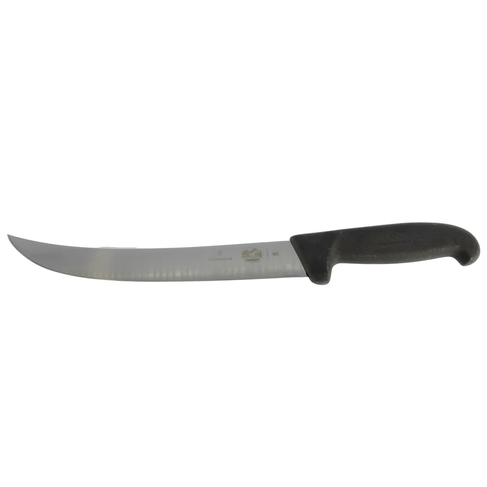 Victorinox 5.7203.25-X1 Curved Breaking Knife w/ 10" Blade, Black Fibrox® Nylon Handle