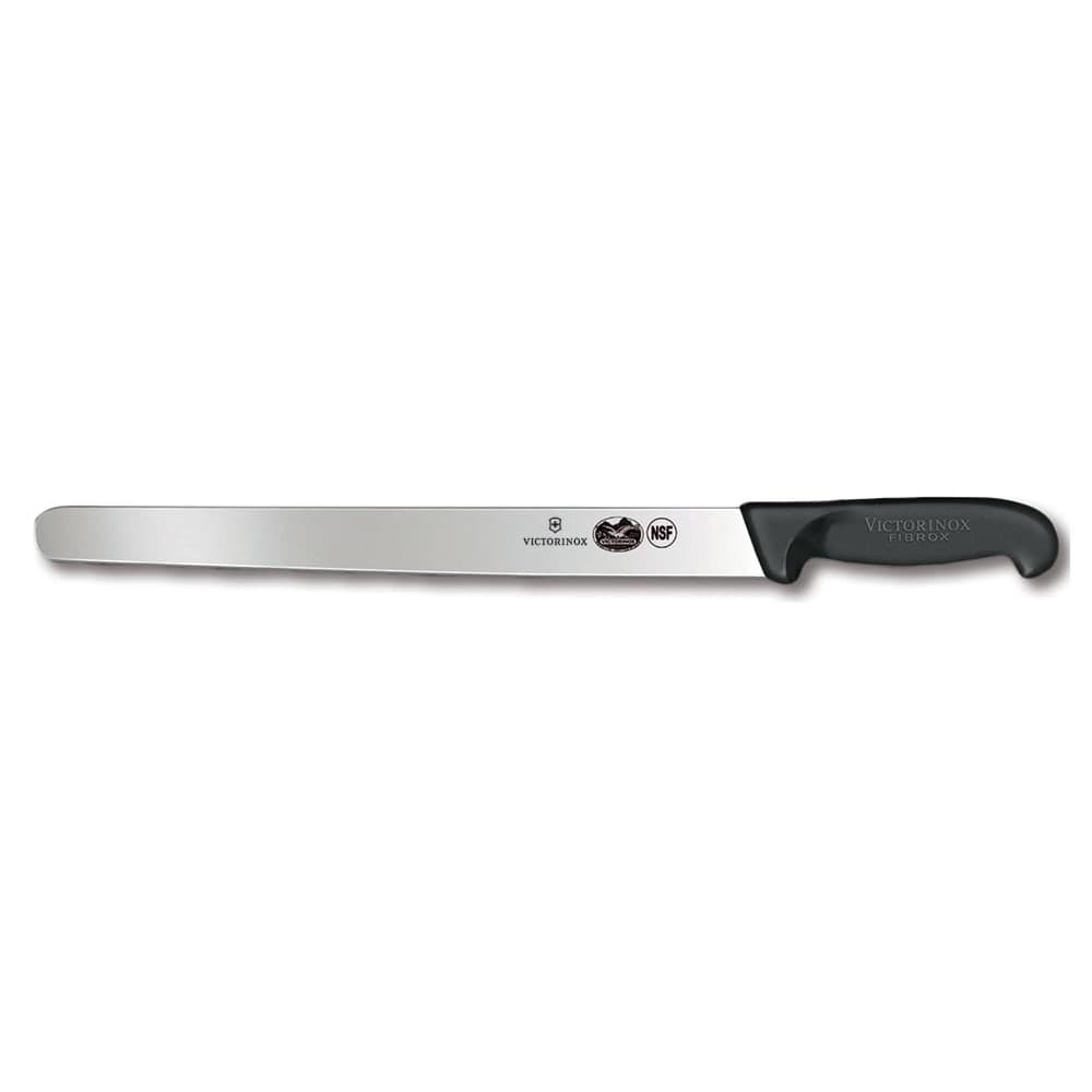 Victorinox 5.4203.30-X1 Ham Slicer Knife w/ 12" Blade, Black Fibrox Handle