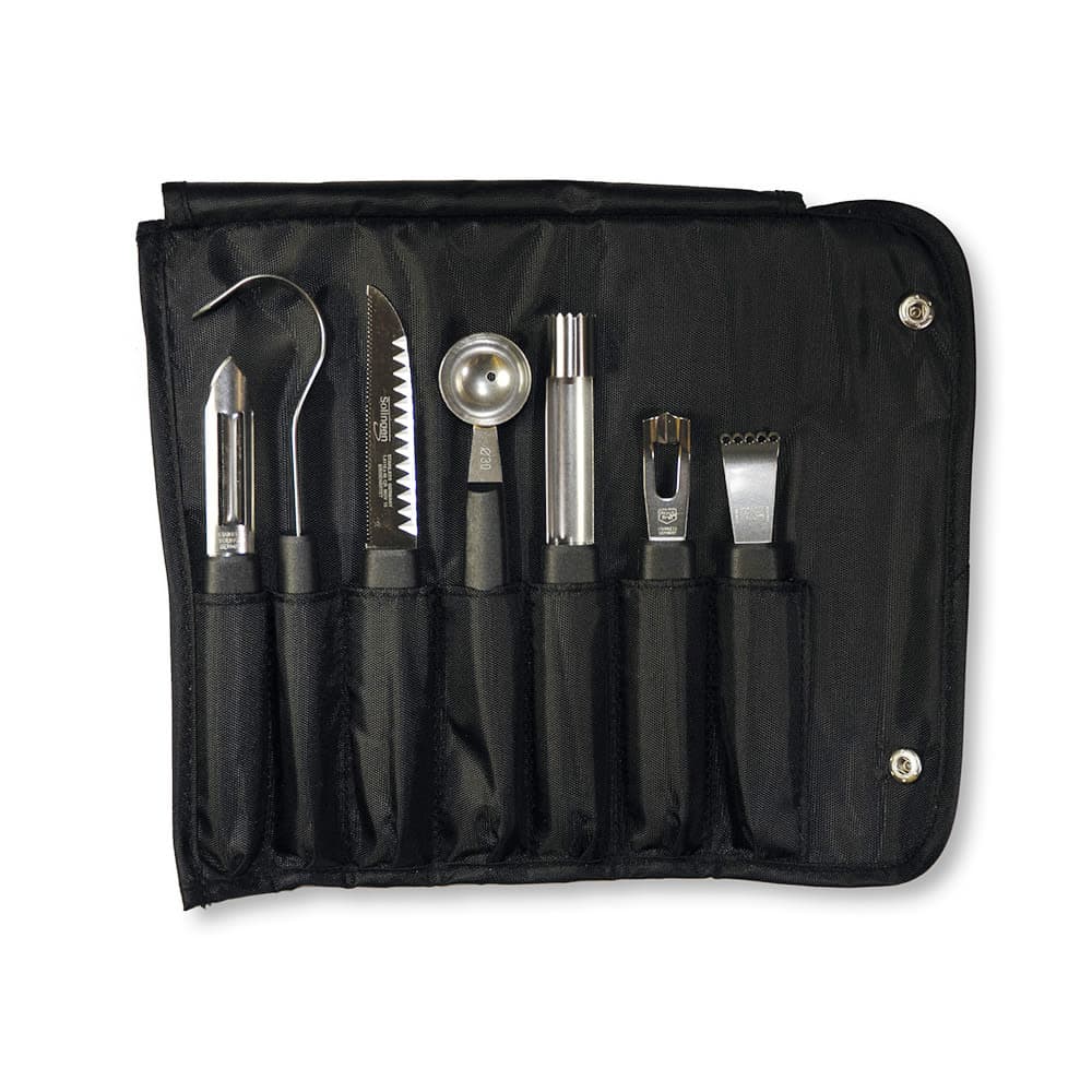 Victorinox 7.4012.1 8 Piece Garnishing Kit w/ Black Nylon Handle